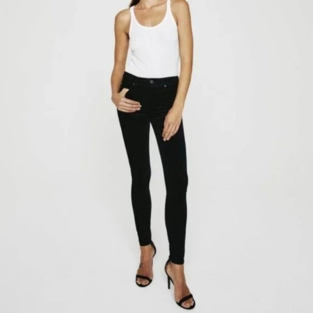 AG Farrah High-Rise Skinny Jeans - Black